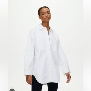 Aritzia Group by Babaton Graydon White Shirt Jacket